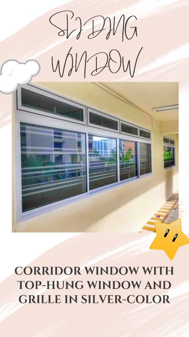 Sliding Window/Direct factory pricing /HDB window Grilles/Aluminium