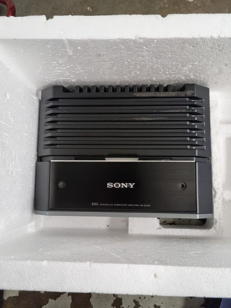 Sony XMGS100 GS Series Class D Subwoofer Monoblock Amplifier, Auto
