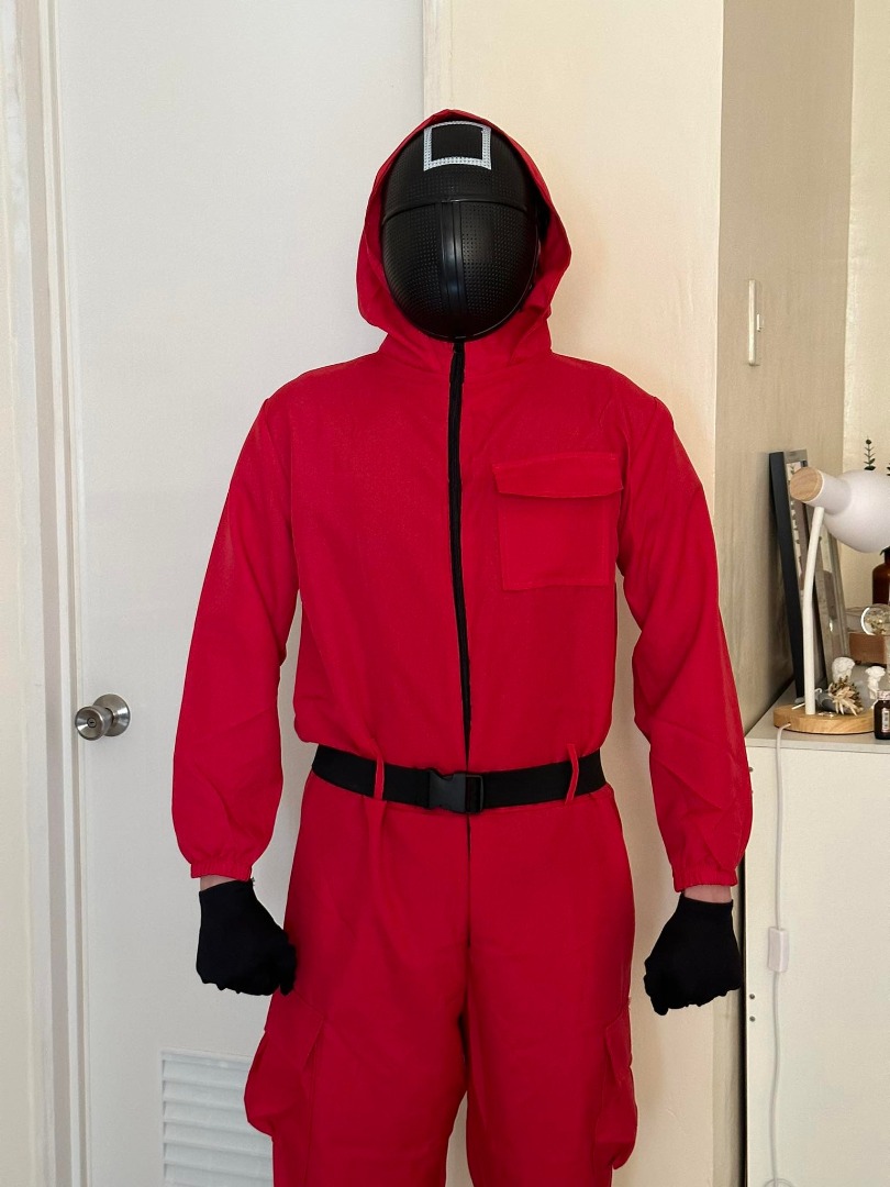Squid Game Costume Set (with mask), Men's Fashion, Tops & Sets, Sets