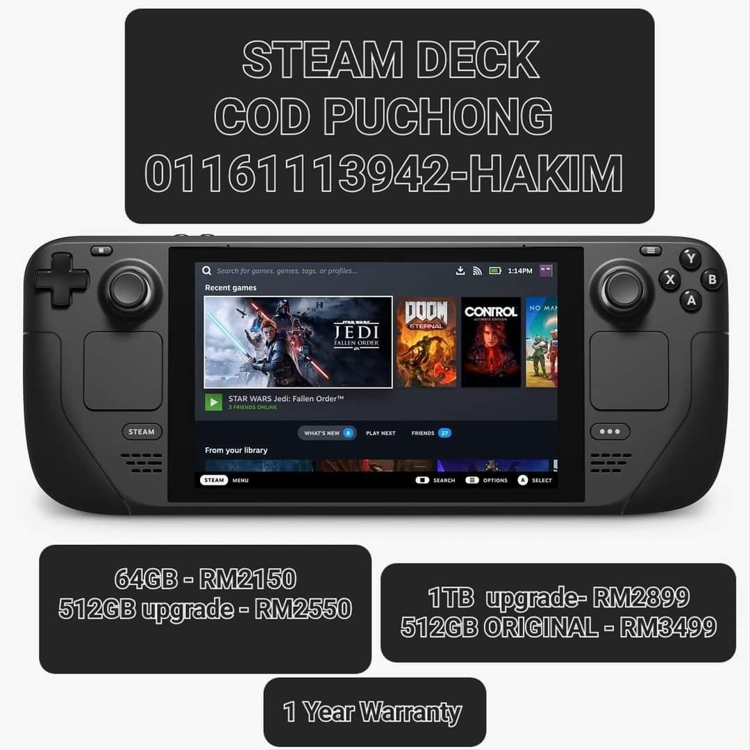 Steam Deck 1TB(SD128GB付きWIN11インストール済) - luknova.com