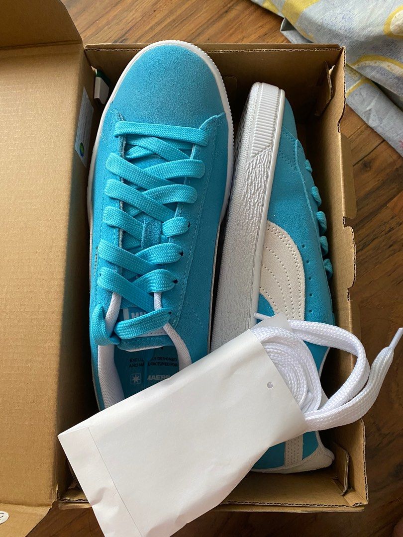 puma suede bleu turquoise
