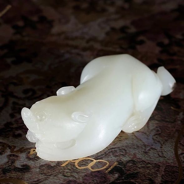中国美術  新疆ウイグル自治区　和田白砡  極密  双龍出水 超美品 縁起物 中国美術 新疆ウイグル自治区 和田白砡 極密 双龍出水 超美品