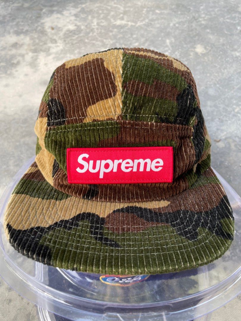 Supreme Camo Corduroy Camp Cap 'Woodland Camo' | Multi-Color | Men's Size Onesize