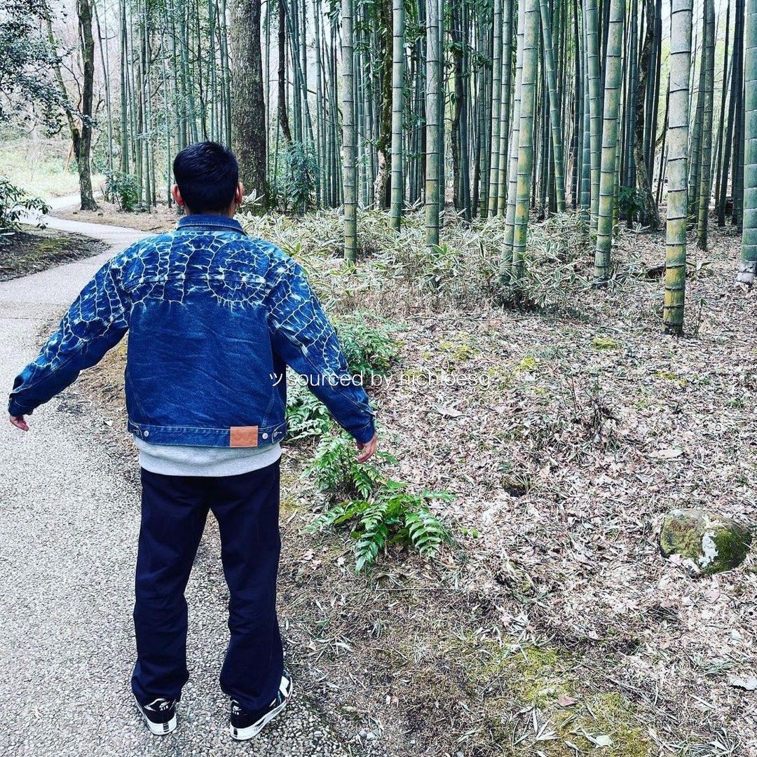 Supreme Shibori Denim Trucker Jacket 'Rigid Indigo' | Blue | Men's Size 103