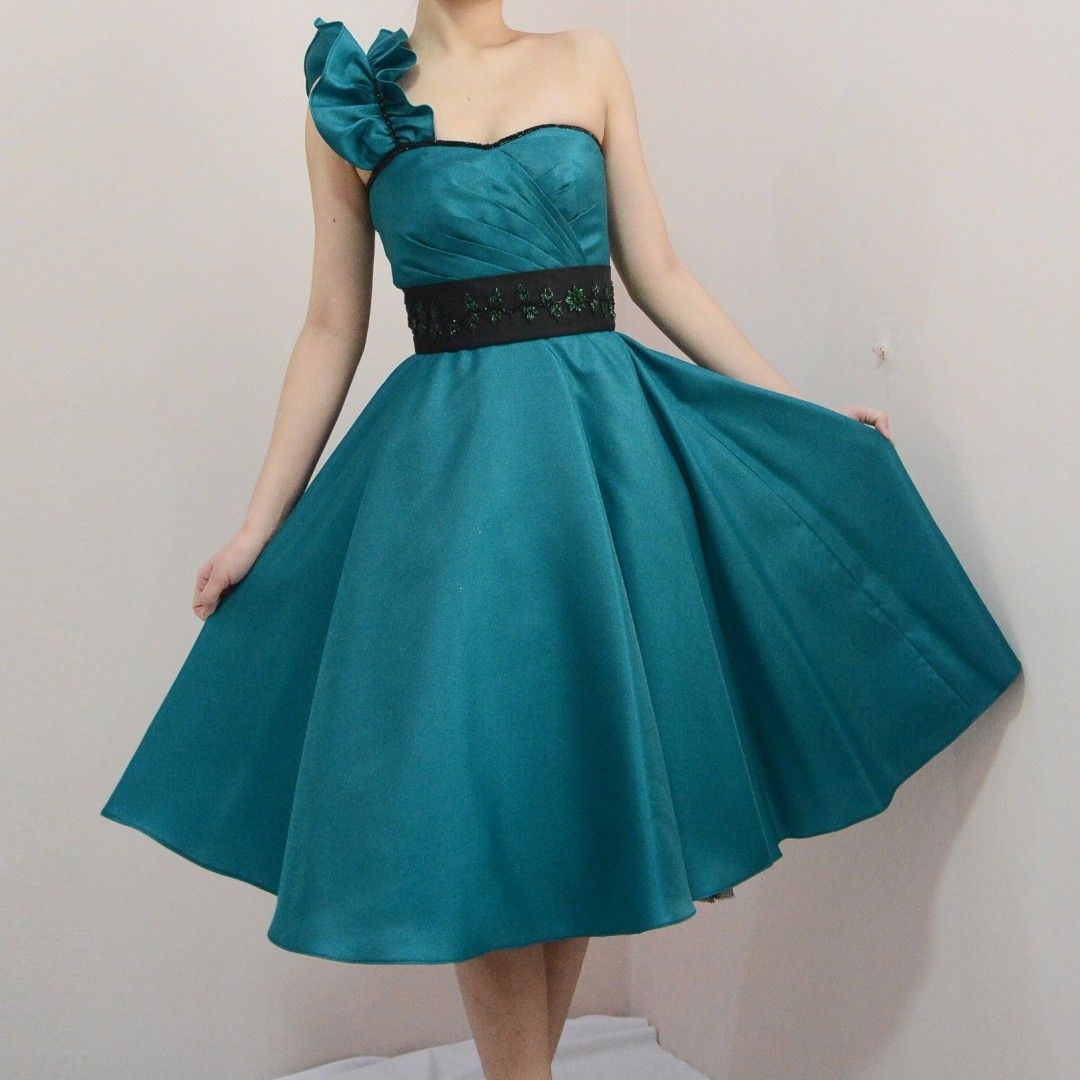 Satin Tea-Length Ball Gown Flower Girl Dress | David's Bridal