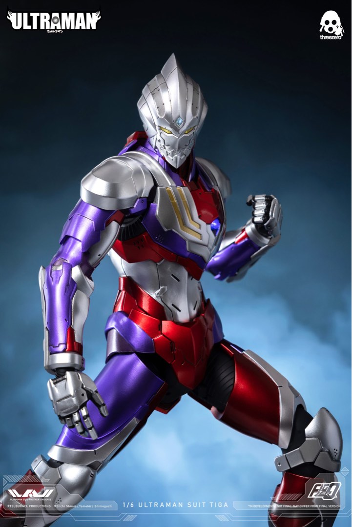 ThreeZero Ultraman Tiga 1/6 FigZero Action Figure, Hobbies & Toys