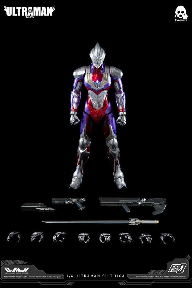 ThreeZero Ultraman Tiga 1/6 FigZero Action Figure, Hobbies & Toys