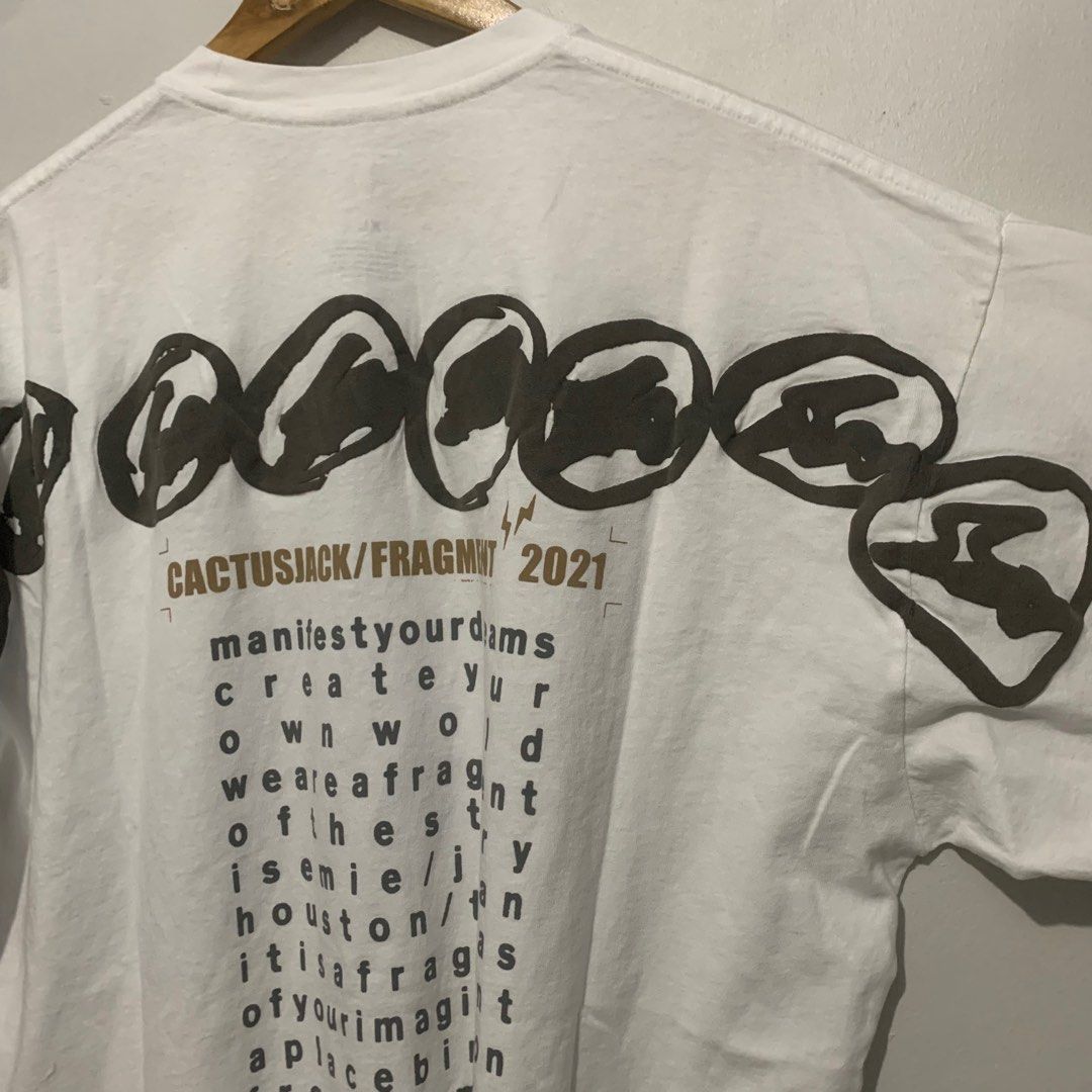 Travis Scott Cactus Jack For Fragment Manifest T-shirt cotton 100% H9441