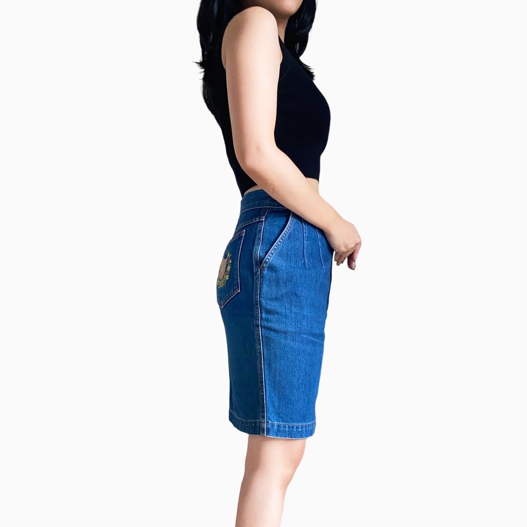 90s high waisted jean sale skirt