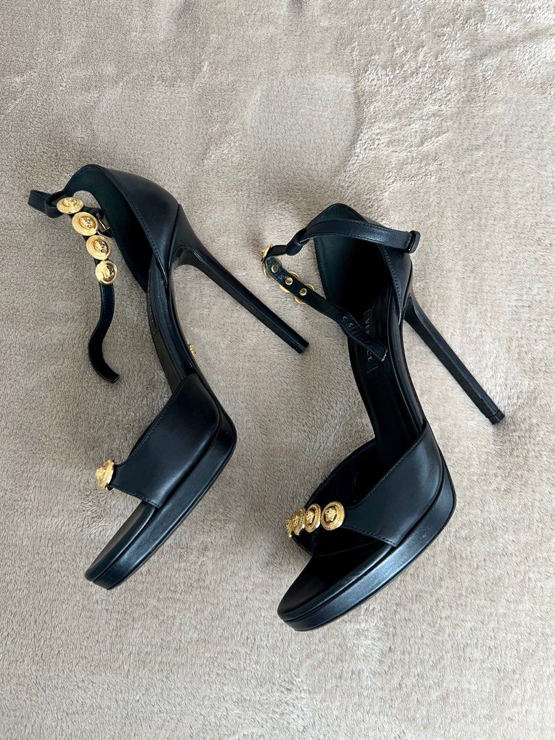 Versace high heel sandals hot sale