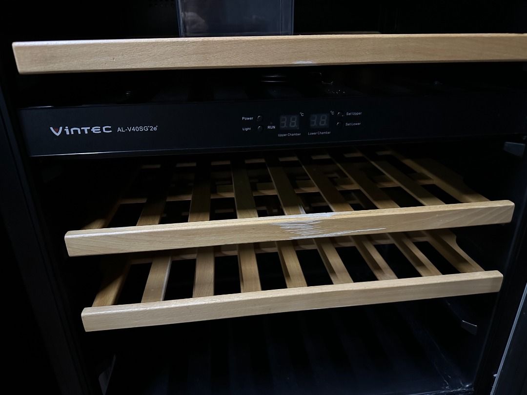 Vintec 40 Bottles Dual Zone Wine Cooler V40SG"2e" (93058), TV & Home