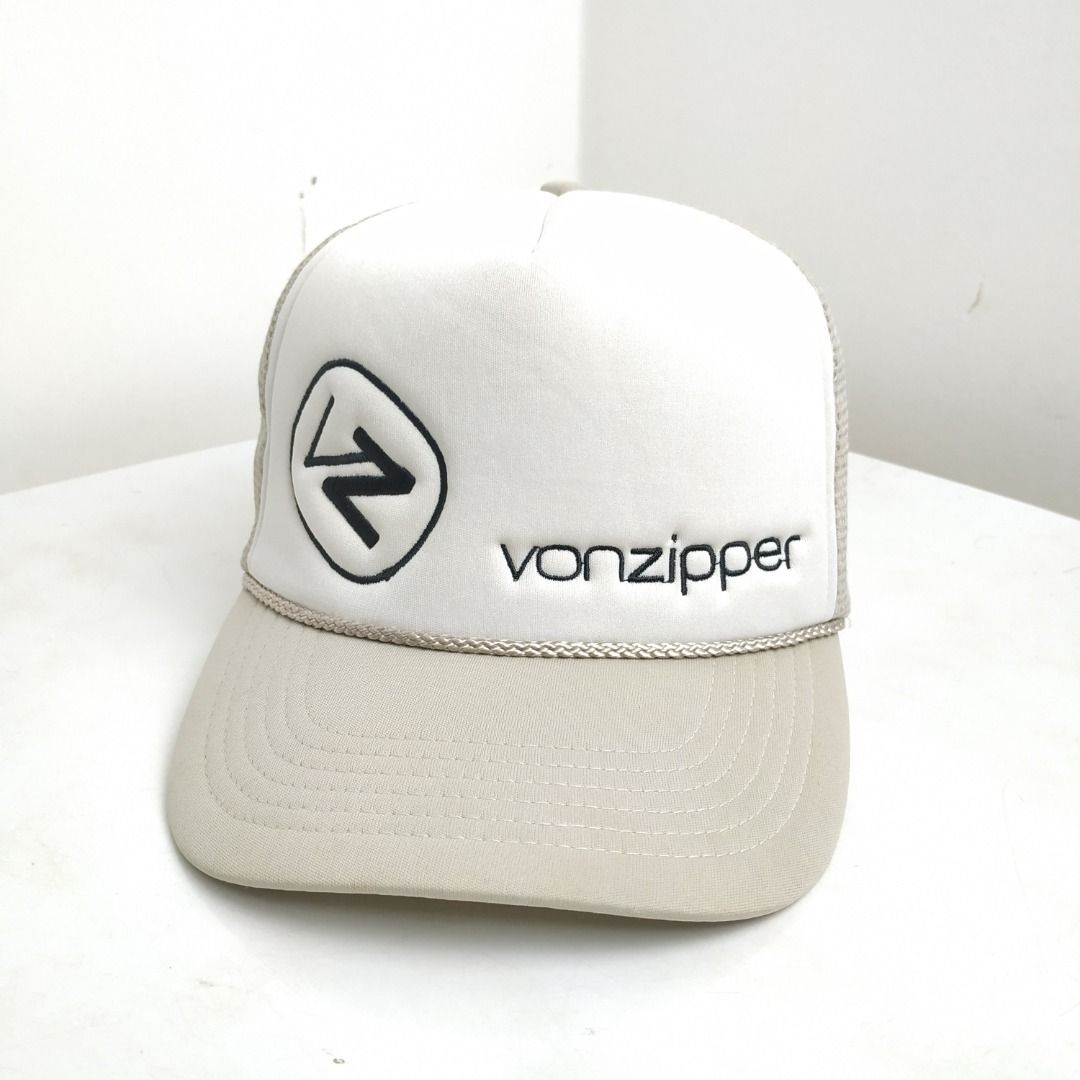 VON ZIPPER TRUCKER HAT CAP SNAPBACK GREY COLOR SPORT SURF HAWAII