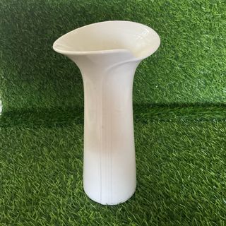 White Bavaria Design High Round Glaze Porcelain Vase 10” x 5.25” inches - P450.00