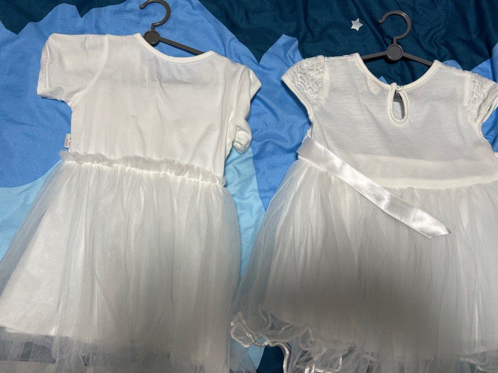 White dress for 1 year old sale