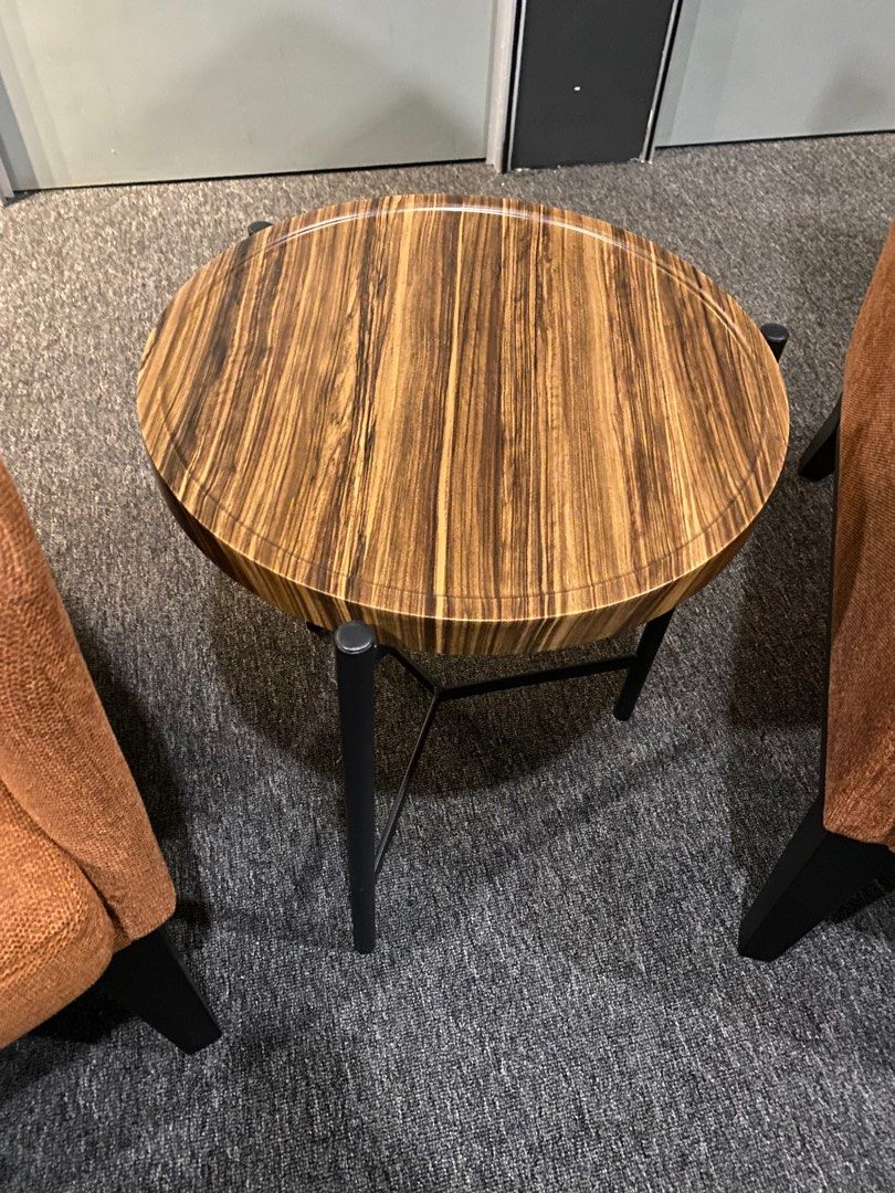 WOODEN SIDE TABLE 50 CM, Furniture & Home Living, Furniture, Tables