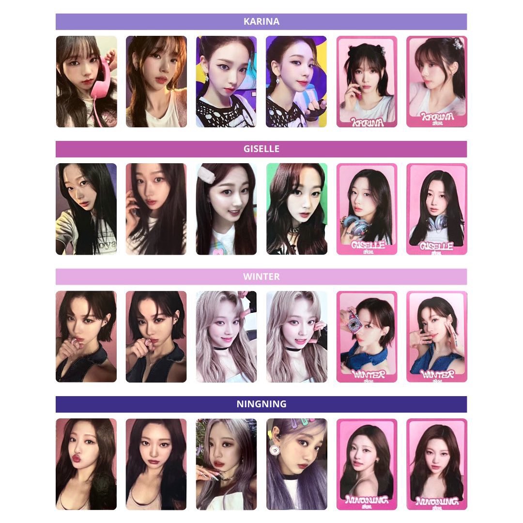 wts aespa sealed trading card a pc photocard aespa week md, Hobbies