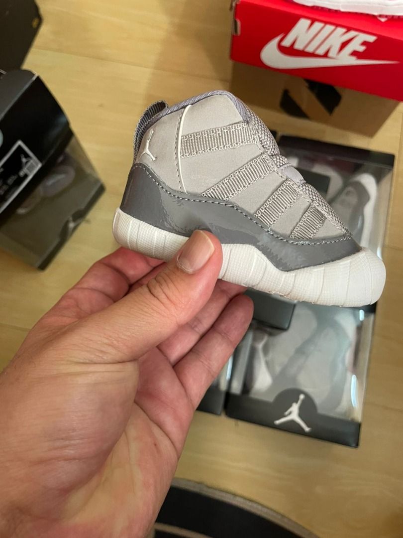 Jordan 11 deals cool grey toddler