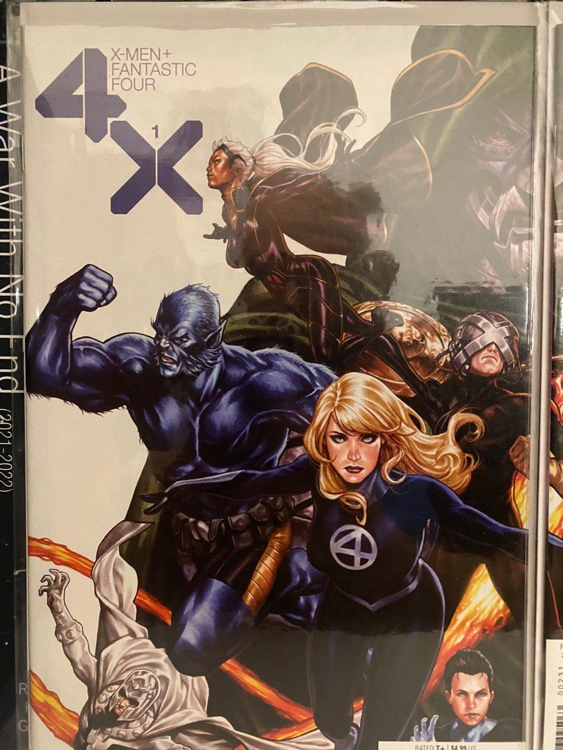 X-Men + Fantastic Four # 1 -2 (Category: Comics & Manga) located in Cainta. Submitted by oninizer21 (Listing ID 1218799502, Image 2). Description: Selling the sought after Mark Brooks variant VF/NM condition Payment via gcash or bank deposit Books will be coming from San Juan City, Buyer to arrange courier and delivery service Thank you.