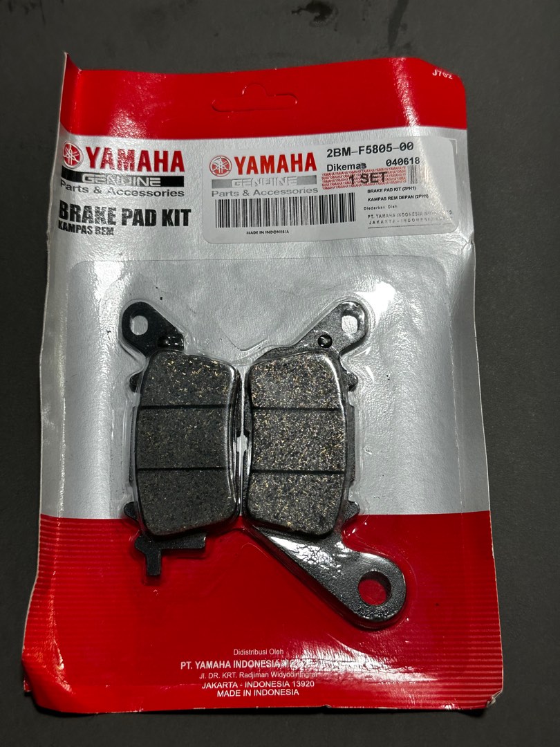 YAMAHA BRAKE PAD (FRONT), Motorcycles, Motorcycle Accessories on Carousell