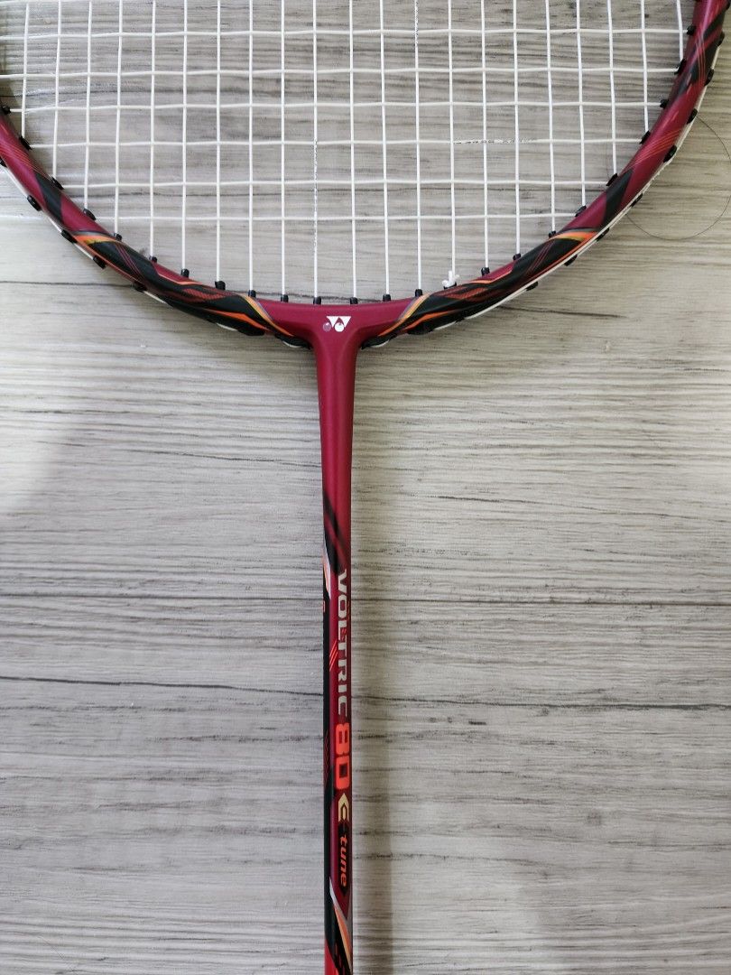 Yonex Badminton Racket Voltric 80 ETune, Sports Equipment, Sports