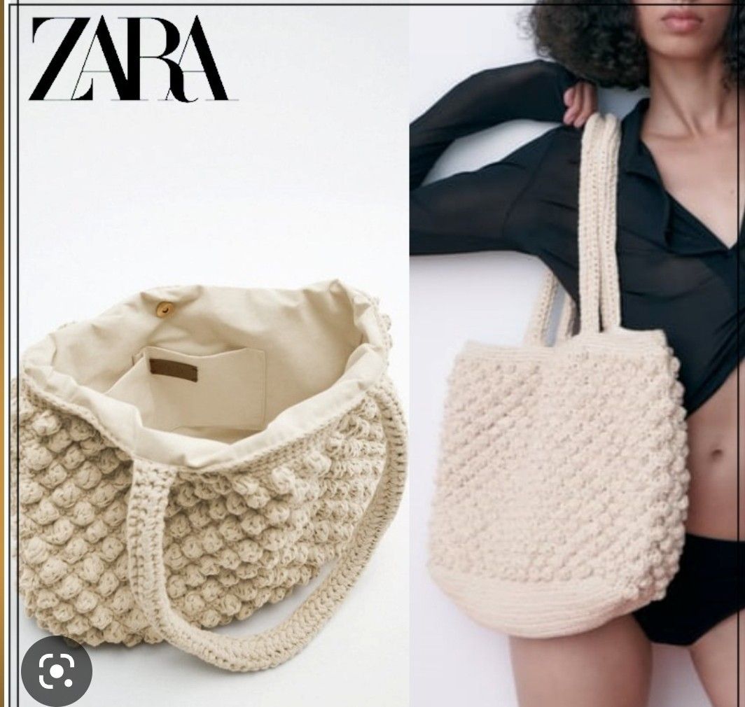 Zara crochet sale bag