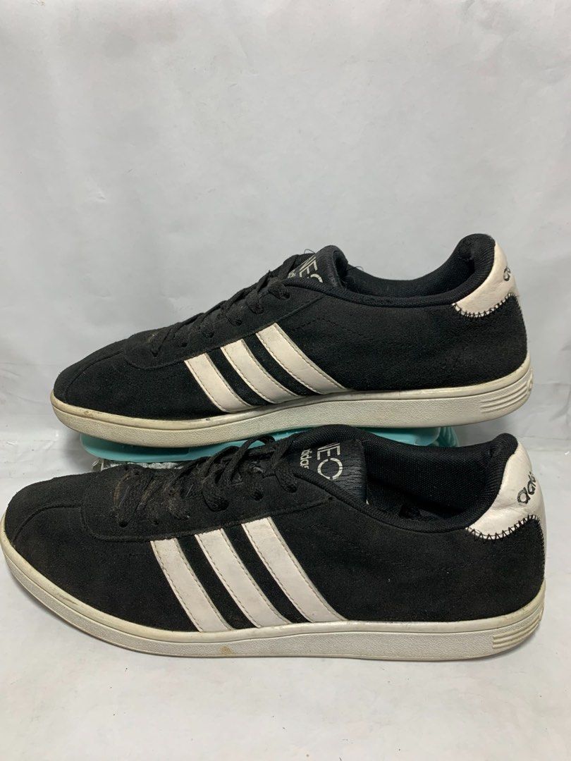140. Adidas Neo Baseline Black White SIZE 43.5 27.5 CM made in
