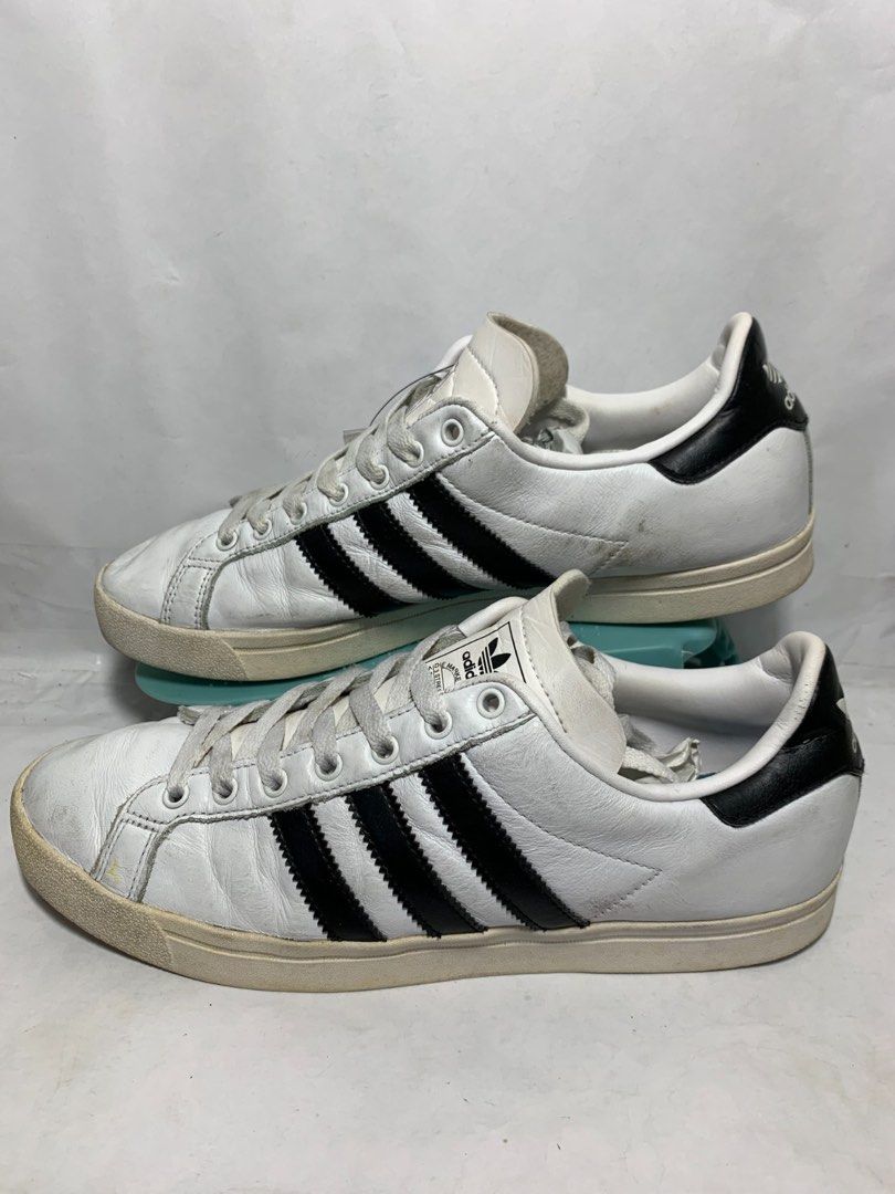 152. Adidas Coast Star White All Leather SIZE 42 / 26.5 CM made in india