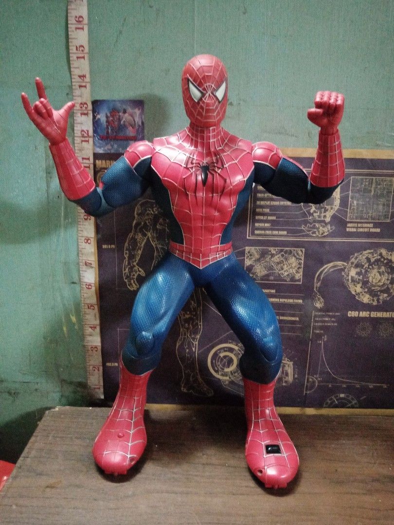 15 Inches Action Command Spiderman 2007 Thinkway Toys, Hobbies & Toys, Toys  & Games on Carousell
