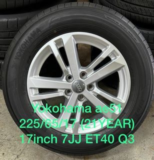 17" Audi Original rims & Yokohama tyres