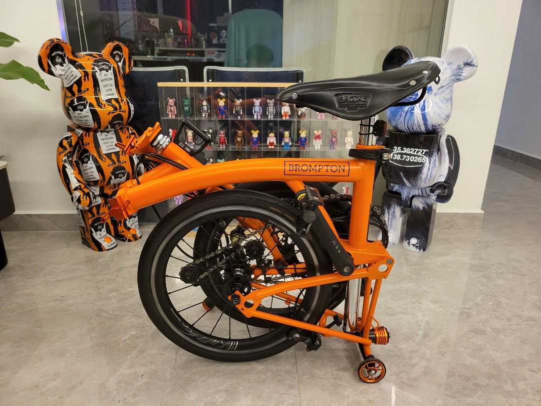 Lightweight Premium Orange Brompton 2021 Frame, Sports Equipment, Bicycles & Parts, Bicycles on