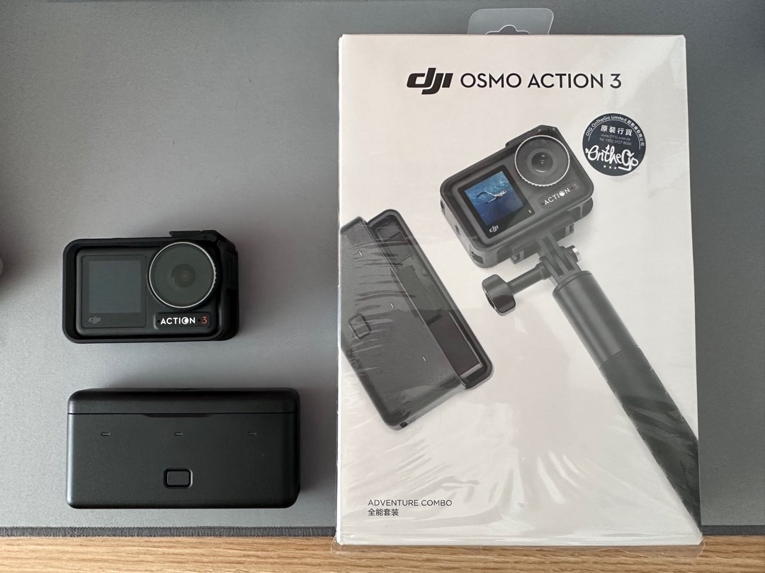接近99.99%新DJI Osmo Action 3 全能套裝連額外配件, 攝影器材, 相機 