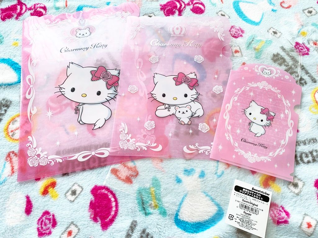 日本版- Sanrio Charmmy Kitty 2006年- 絕版膠文件夾File Set