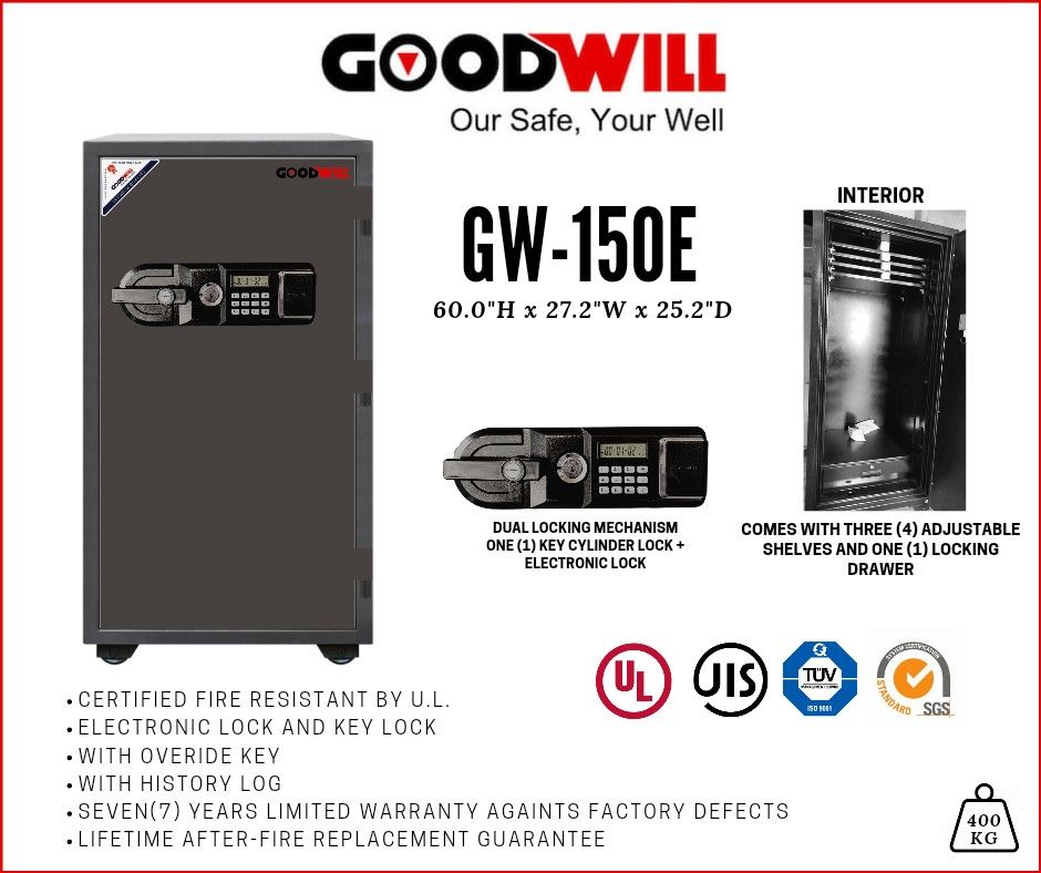 🔥 GOODWILL FIRE RESISTANT SAFETY VAULT, GUN SAFE, FILING CASH
