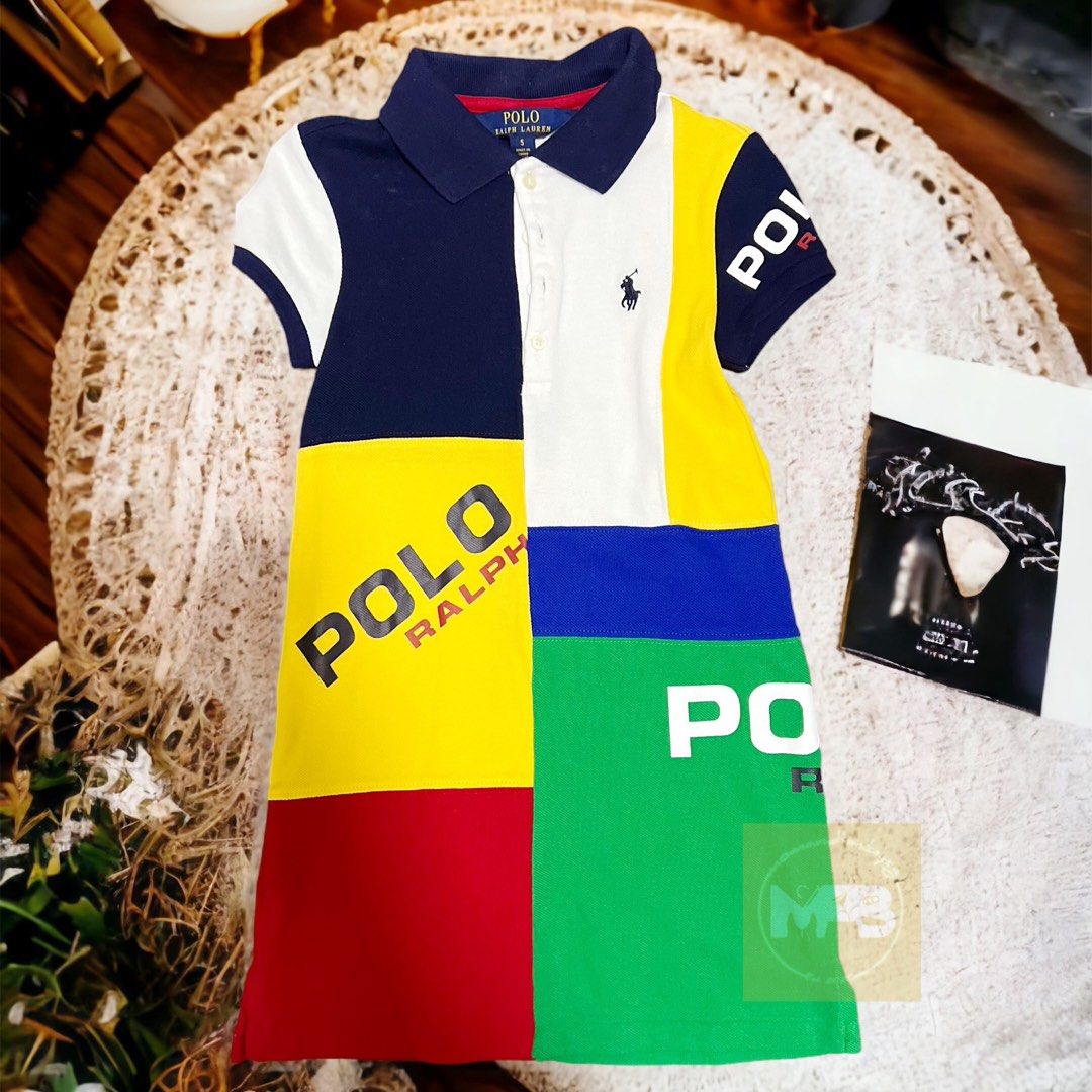 SALE Ralph Lauren RARE patched polo dress 5T Babies Kids