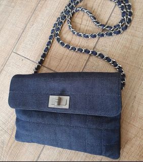 Authentic Chanel reissue chocobar denim