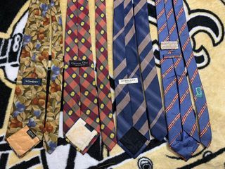 Authentic Neck ties- Bundle (Burberry, Dior, YSL, Gucci)