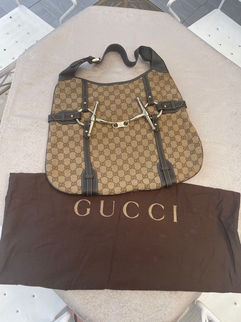 Authentic gucci online horsebit hobo