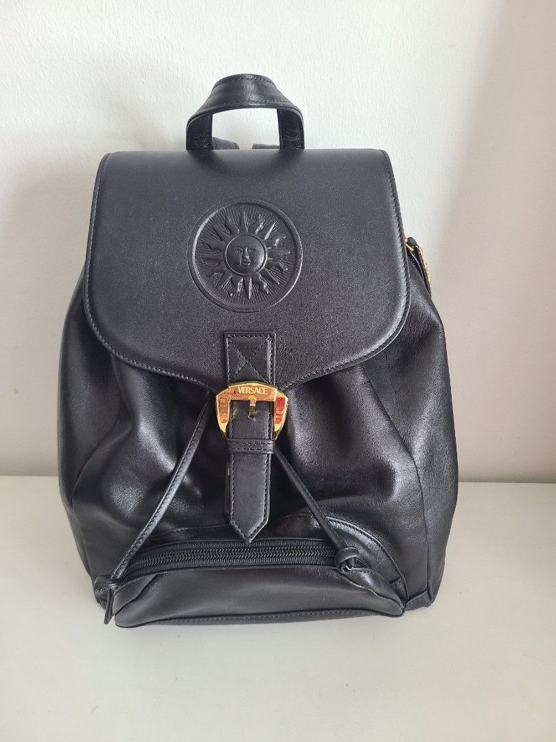 Authentic Vintage Gianni Versace Leather Backpack