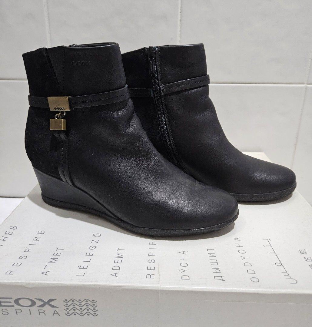 Cita Contable Puede ser ignorado Authentic-Geox Amelia low cut boots, Women's Fashion, Footwear, Boots on  Carousell
