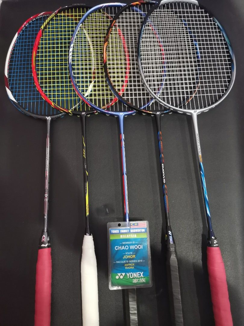 Badminton racket Yonex lining Victor, Sports Equipment, Sports & Games