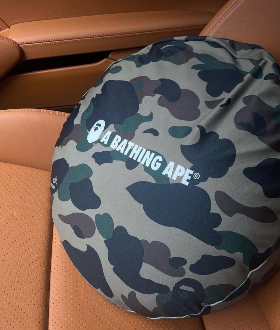 セール】1ST CAMO A BATHING APE CIRCLE FLUFFY BEADS CUSHION