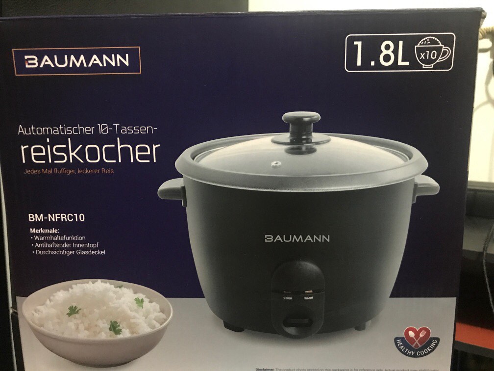 SALE!!!Baumann 1.8L Rice Cooker Brand New P1200.only, TV & Home