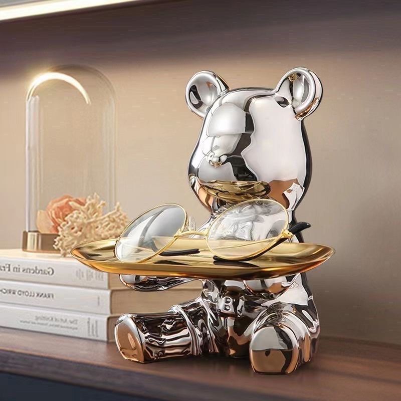 Nordic Luxury Bearbrick Piggy Bank Statue Bedroom Home Decoration