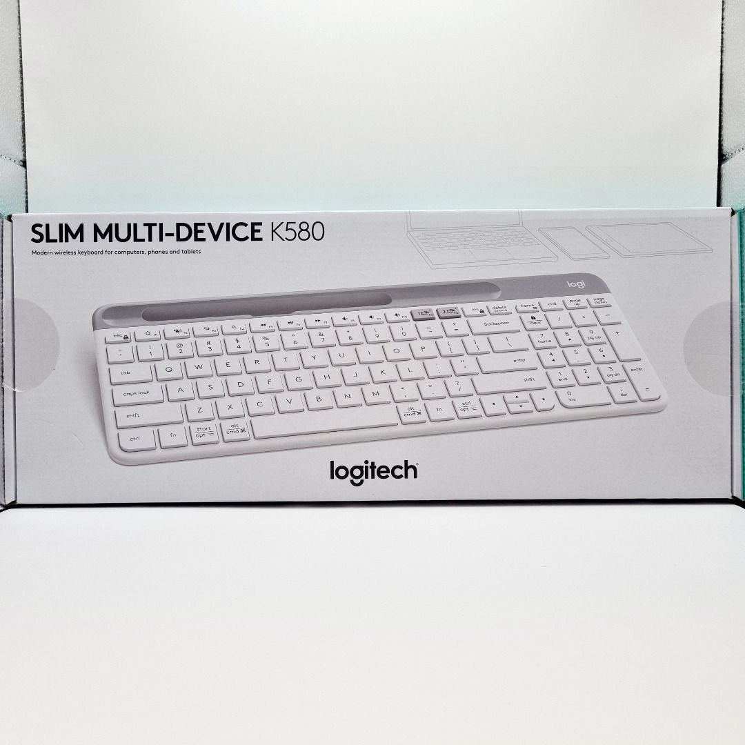 BNIB Logitech K580 Slim MultiDevice Wireless Keyboard, Computers