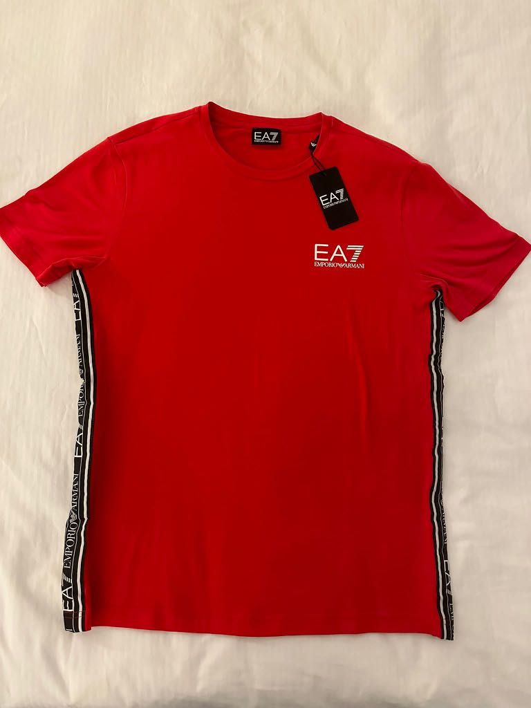 Red armani clearance shirt