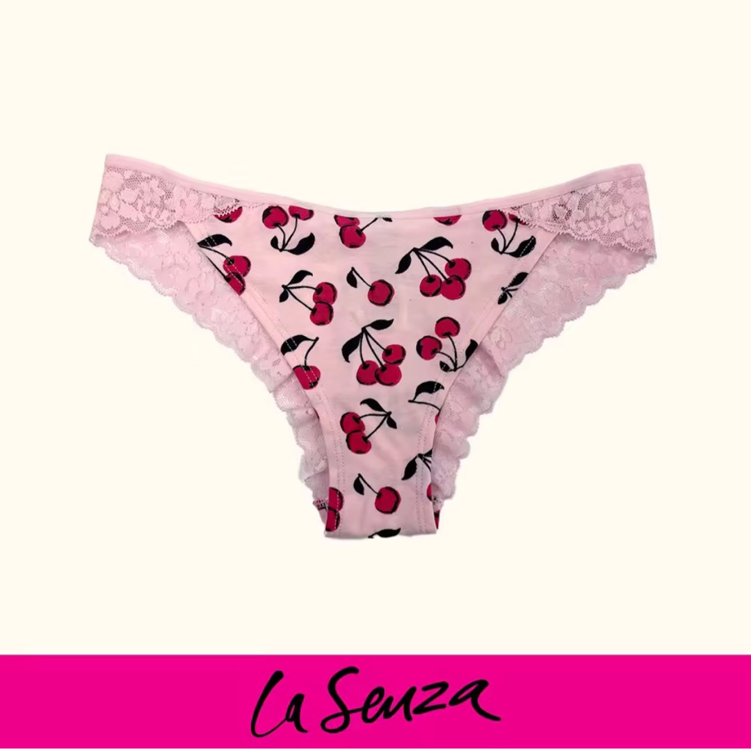 BNWT La Senza cherry lace undies, Women's Fashion, New Undergarments