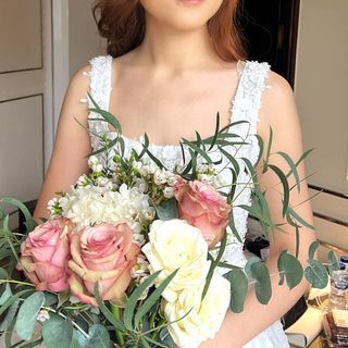 Bridal bouquet - fresh flowers (vintage)