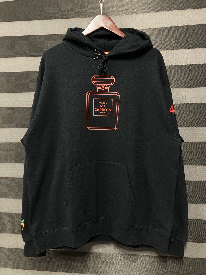 Carrots x Chanel x Champion Printed Hoodie Men s Fashion Coats Jackets and Outerwear on Carousell
