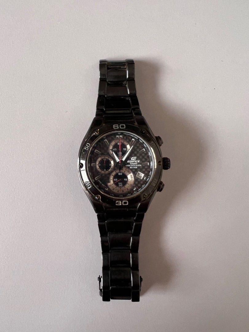 Casio Edifice Chronograph WR 100M, Men's Fashion, Watches & Accessories ...