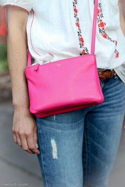 Celine trio pink outlet